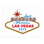 Just Married In Fabulous Las Vegas 2012 Vegas Sign Postcard