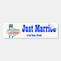 Just Married in Las Vegas Bumper Stickers