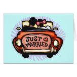 Just Married Jalopy Card