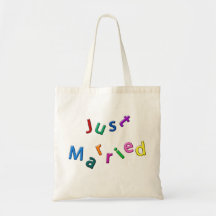 Just Married Jumbled Letters Bag