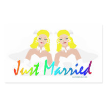 Just Married Lesbian Wedding
