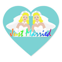 Just Married Lesbian Wedding
