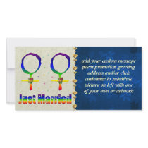 Just Married Lesbians Photo Cards