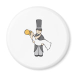 Just married refrigerator magnet