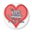 just married magnets