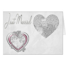 Just Married photo Greeting Card