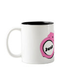 Just Married Pink Handcuffs Mugs