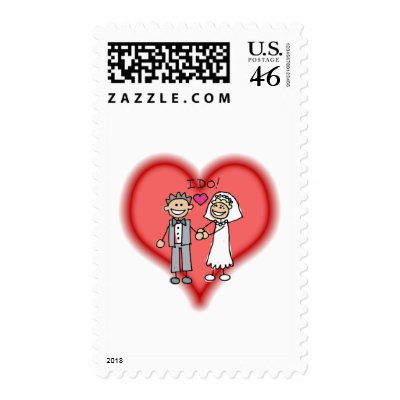 just married postage stamps by shopaholicchick
