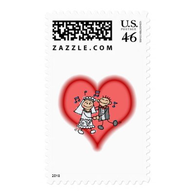 just married postage stamps by shopaholicchick