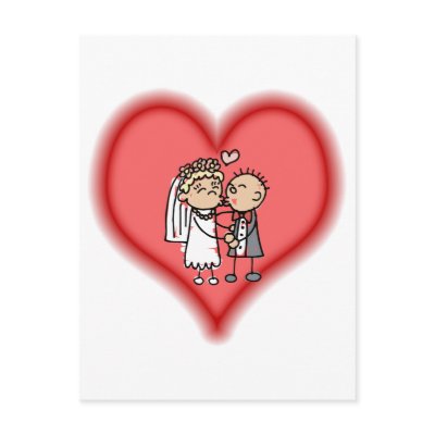 just married postcard by shopaholicchick