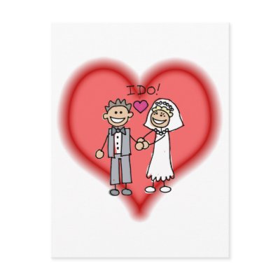 just married post card by shopaholicchick