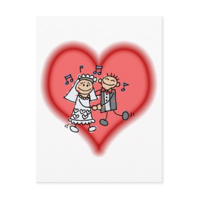 just married postcard by shopaholicchick