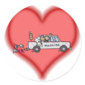 just married stickers