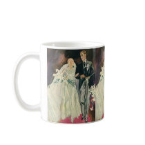 Just Married! Vintage Happy Newlyweds Mugs