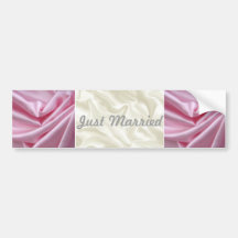 Just Married Wedding Bumper Sticker