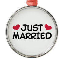 Just Married Wedding ornaments
