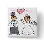 Just Married! Wedding Couple Gift / Favours Button