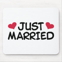 Just Married Wedding mousepads