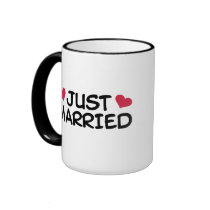 Just Married Wedding mugs