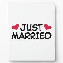 Just Married Wedding plaques