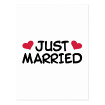 Just Married Wedding postcards