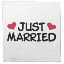 Just Married Wedding napkins