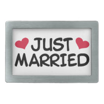 Just Married Wedding belt buckles