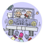 Just Married Wedding Stickers
