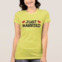 Just Married Wedding t-shirts