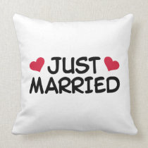 Just Married Wedding pillows