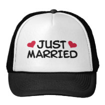 Just Married Wedding hats