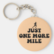 Just one more mile key chain