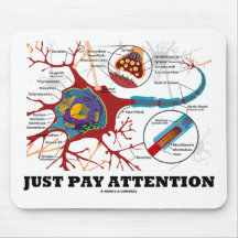 Just Pay Attention (Neuron / Synapse) Mouse Pad