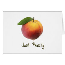 Just Peachy Greeting Card