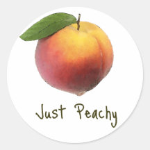 Just Peachy Sticker