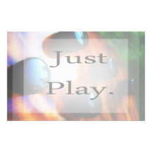 Just Play music design with tiger bass background Stationery Paper