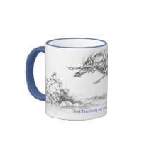 "Just Practicing my Extention Mother" JudeToo LB03 Mugs