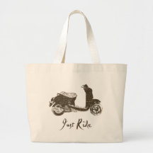 Just Ride Tote Bags