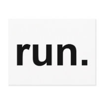 Just Run Post Card