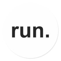Just Run Stickers