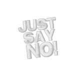 JUST SAY NO! embroidered shirts