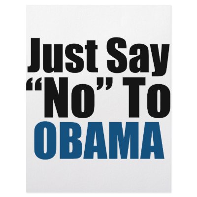Just Say No To Obama Personalized Letterhead by 4sillygoose