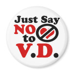 Just Say no to Valentines day magnets