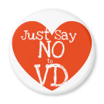 Just say no to VD anti-valentines day magnets