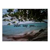 JUST SAY YES TO A RELAXING BIRTHDAY CARD