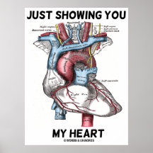 Just Showing You My Heart (Heart Anatomy) Print