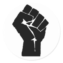 Just the Fist Round Sticker