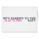 Just The Mistress - Navy Greeting Cards