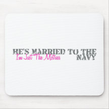 Just The Mistress - Navy Mouse Mats