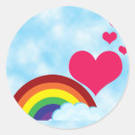 Just the Rainbow Round Stickers